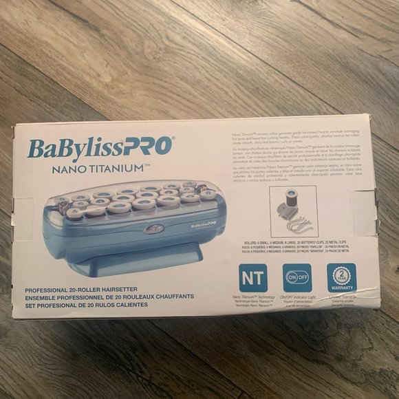 NEW BABYLISSPRO NANO TITANIUM PROFESSIONAL 20 ROLLER HAIRSETTER HOT ROLLERS - Picture 3 of 6